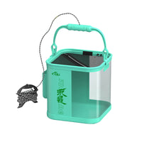 New Transparent Fishing Bucket Outdoor Live Fish Box with Large Capacity for Wild Fishing Lure Fishing Integrated Fish Guard