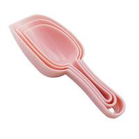 Ice Scoop Set for Kitchen, 3-Pack Plastic Ice Shovels for Ice Cubes, Candy, Flour, and Dry Goods