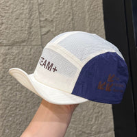 American Style Color Block Letter Print Quick Dry Lightweight Breathable Sports Cap with Rollable Brim