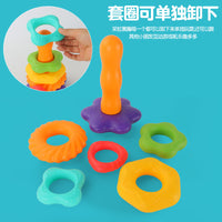 Rainbow Stacking Rings Educational Toy for Kids