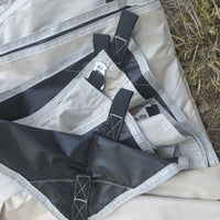 Outdoor Beige Square Blackout Tarp for Camping & Picnics - UV Protection Sun Shelter