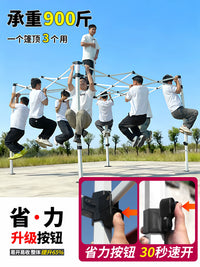 Outdoor Pop-Up Canopy Tent with Sidewalls for Sun and Rain Protection