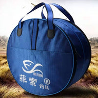Thickened Double-Layer Canvas Fishing Bag Round Handheld Fish Guard Bag Fishing Net Bag