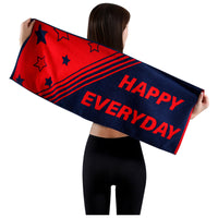 Cotton Sports Towel, Absorbent & Breathable, Lint-Free for Gym & Workout