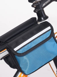 Bicycle Frame Bag, Kids' Bike Phone Bag, Cycling Gear, Diamond Pattern Saddle Bag, Water Bottle Bag