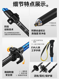 Norsanker Carbon Fiber Trekking Poles - Ultralight Telescopic Hiking Staff for Men & Women