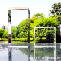 K9 Crystal Cube Optical Glass Ornament