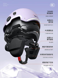 3C Certified Electric Motorcycle Helmet for Men and Women, Summer Sun Protection, Four Seasons Universal Safety Helmet
