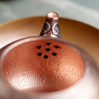 Handcrafted Copper Teapot for Brewing and Boiling Water, Vintage Style Kettle for Kung Fu Tea, Outdoor and Home Use
