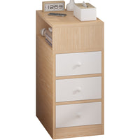 Ultra-Narrow Modern Nightstand with Storage for Small Spaces