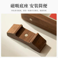 Black Walnut Mortise & Tenon Solid Wood Photo Frame with Magnetic Acrylic Panels & Base