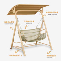 Outdoor Patio Wrought Iron Swing Chair Garden Courtyard Hanging Chair Rattan Swing Seat