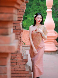 Xishuangbanna Dai Ethnic Style Dress Thai Inspired Costume for Women
