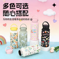 2025 New 1L Large Capacity Insulated Water Bottle with Handle for Outdoor Sports