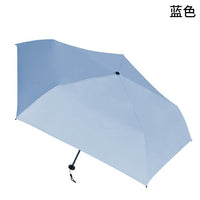 Ultra-Light 5-Fold Pencil Umbrella with UV Protection for Sun and Rain
