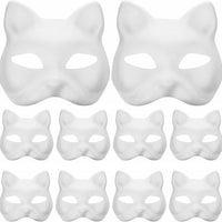 DIY Pulp Mask Blanks for Halloween & Cosplay - Cat, Fox, Opera Face Designs