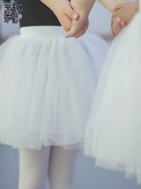 Girls' Tulle Ballet Skirt Layered Dance Performance Tutu