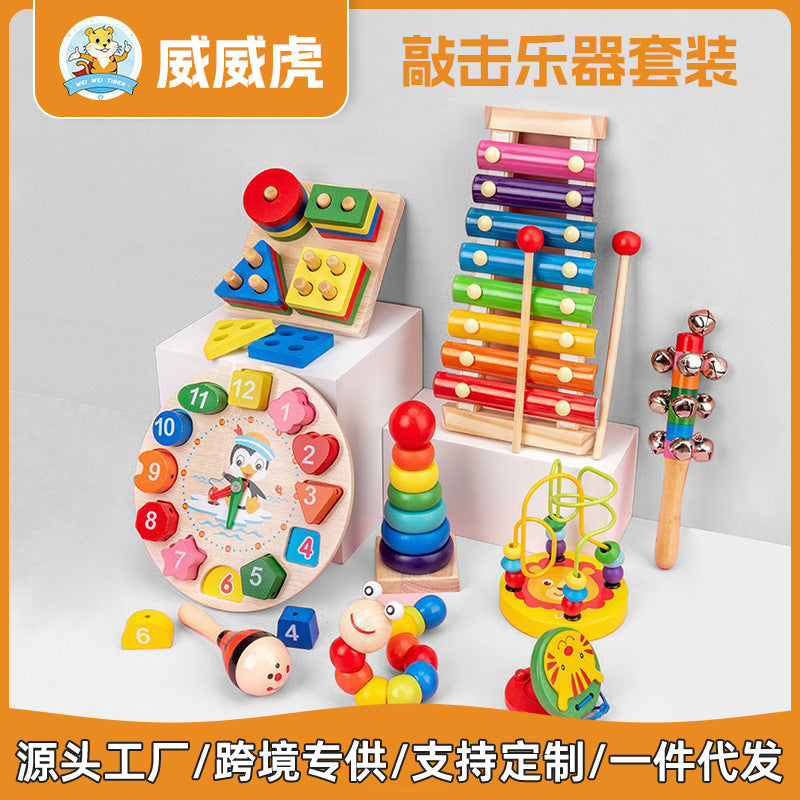 Weiwaihu Kids Musical Instrument Set Early Education Orff Percussion Toy