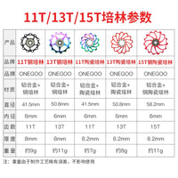 Onegoo Mountain Road Bike Rear Derailleur Guide Wheel 11T 13T 15T Aluminum Alloy Ceramic Bearing