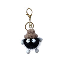 Mink Fur Pom-Pom Keychain Car Keyring Bag Charm