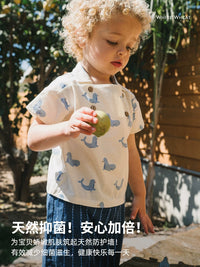 Whitewheat Kids' Cotton Polo T-Shirt for Boys and Girls, Summer Short Sleeve Top