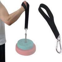 Nylon Finger and Thumb Ring Hand and Arm Strengthener Weight Plate Holder Bar