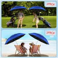 Outdoor Beach Umbrella with Clamp for Fishing, Camping, and Stroller