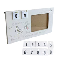 Wooden Baby Ultrasound Photo Frame Desktop Ornament