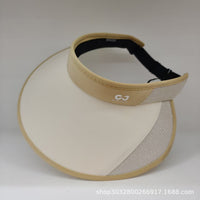 Summer Empty Top Sun Visor Hat for Women, UV Protection Outdoor Sports Sun Hat with Wide Brim and Breathable Face Cover