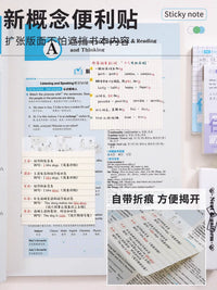 Transparent Foldable Sticky Notes for Students, Repositionable and Tearable, Ideal for Study and Error Correction