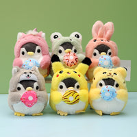 Cute Cartoon Penguin Plush Keychain Backpack Charm