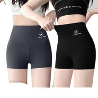 Women's Seamless High-Waist Tummy Control Yoga Shorts Anti-Chafe Safety Pants