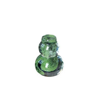 Crystal Glass Gourd Lid Holder for Teapots and Gaiwans, Fluorescent Tea Pet Ornament
