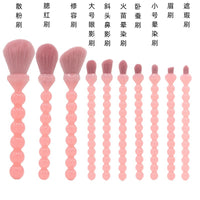 10-Piece Pearl Handle Makeup Brush Set with Soft Bristles for Beginners and Professionals
