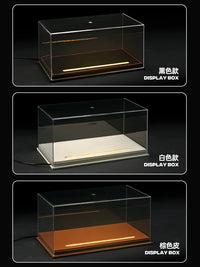 1:24 Alloy Car Model Display Case with LED Lights, Dustproof Storage Box for Simulation Car Models and Collectibles