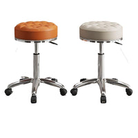 Adjustable Swivel Bar Stool with Wheels, High Counter Height Chair for Home, Bar, or Lab