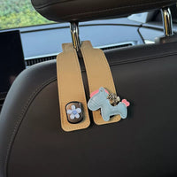 Car Seat Back Hooks for Bags and Purses, Vehicle Headrest Organizer Hanger, 2 Pairs