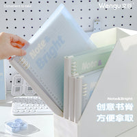 Wengu A5/B5 Soft Spine Detachable Loose-Leaf Notebook for Students, 360-Degree Flip, Aesthetic Design