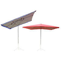 Extra Large Outdoor Square Sun Umbrella for Commercial Use, Foldable Rainproof Canopy with Thickened Fabric