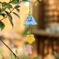 Jingdezhen Ceramic Wind Chime for Garden Patio Home Decor