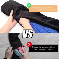 Travel U-Shaped Neck Pillow Cover with Storage Bag for Clothes, Portable for Flights