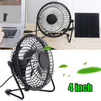 Mini Solar Powered Exhaust Fan Kit, 5W 4-inch Portable Greenhouse Ventilation Fan