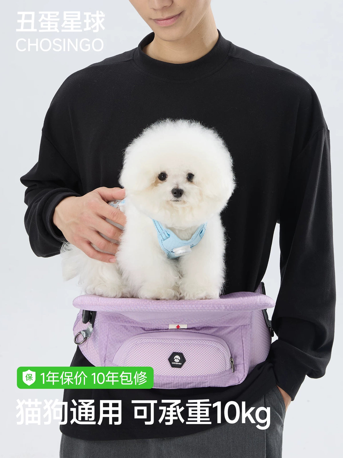 Ugly Egg Planet Pet Carrier Sling for Small Dogs & Cats, Portable Foldable Travel Bag