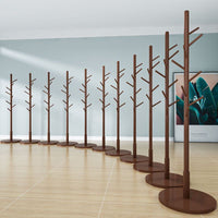 Modern Minimalist Solid Wood Coat Rack Stand for Home Dormitory