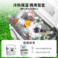 20L Portable Cooler Box with Bluetooth Speaker for Camping Fishing Picnics