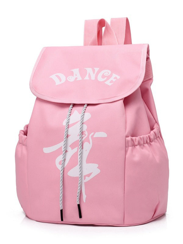 Kids Dance Backpack with Flip-Top and Logo Print for Ballet, Latin, and Practice