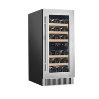 Stainless Steel Glass Door Wine Cooler Refrigerator for Commercial Use, ETL Certified
