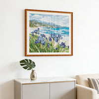 Needle Kung Fu Coastal Scenery Cross Stitch Kit for Living Room Decor