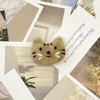 Cartoon Plush Fish and Cat Brooch Doll DIY Accessory for Bags, Shoes, Hats, and Kids' Clothing