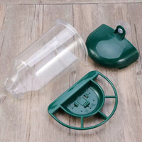 Outdoor Hanging Bird Feeder for Wild Birds, Large Capacity Semi-Automatic Dispenser, 500ml